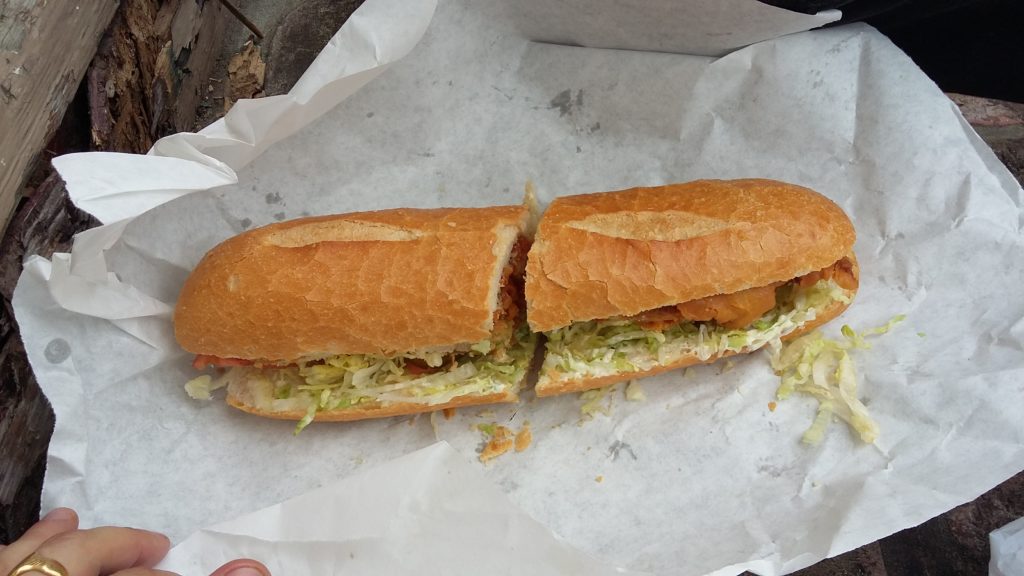 at $5.09 the boneless chicken Po-boy is worth it 